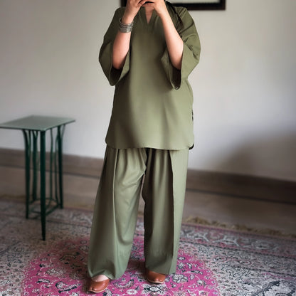 Olive | Airy Kimono Set 🌿