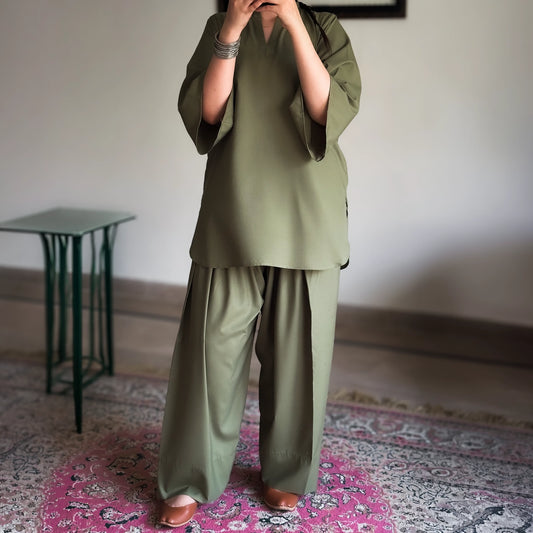 Olive | Airy Kimono Set 🌿
