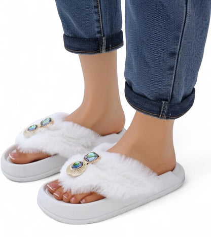 Stylish fur Slippers for Women |  Limited-time Offer